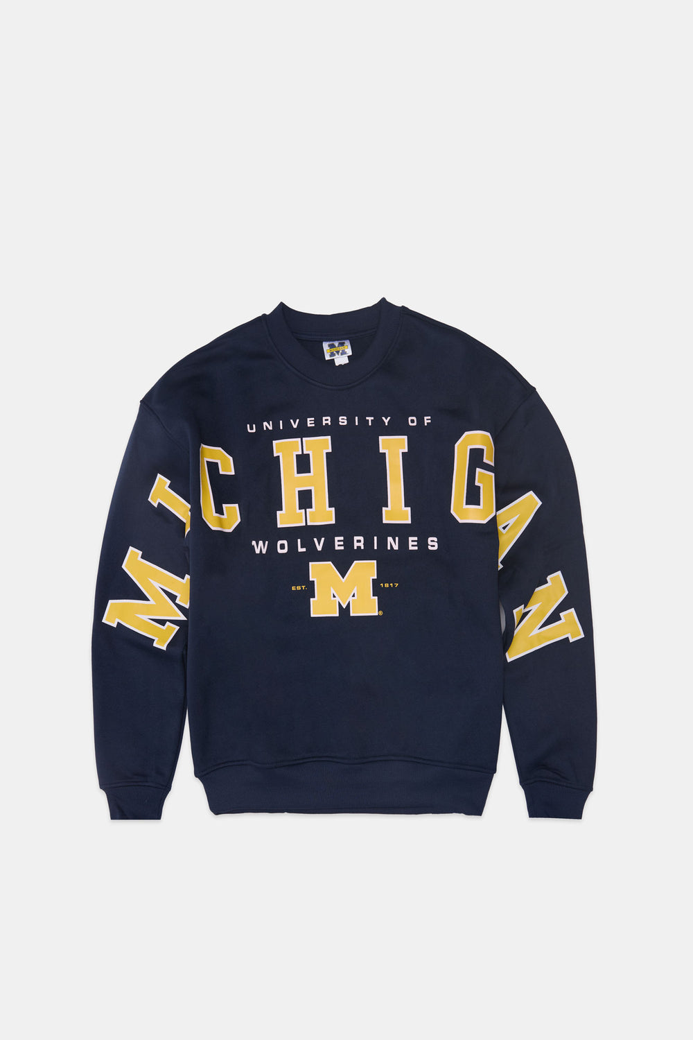 Mens Michigan Wolverines Crewneck Sweatshirt Mens Michigan Wolverines Crewneck Sweatshirt