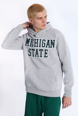 Mens Michigan State Grey Melange Hoodie