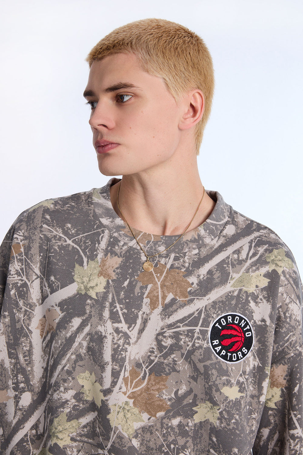 Mens Raptors Tree Camo Oversized Sweatshirt Mens Raptors Tree Camo Oversized Sweatshirt