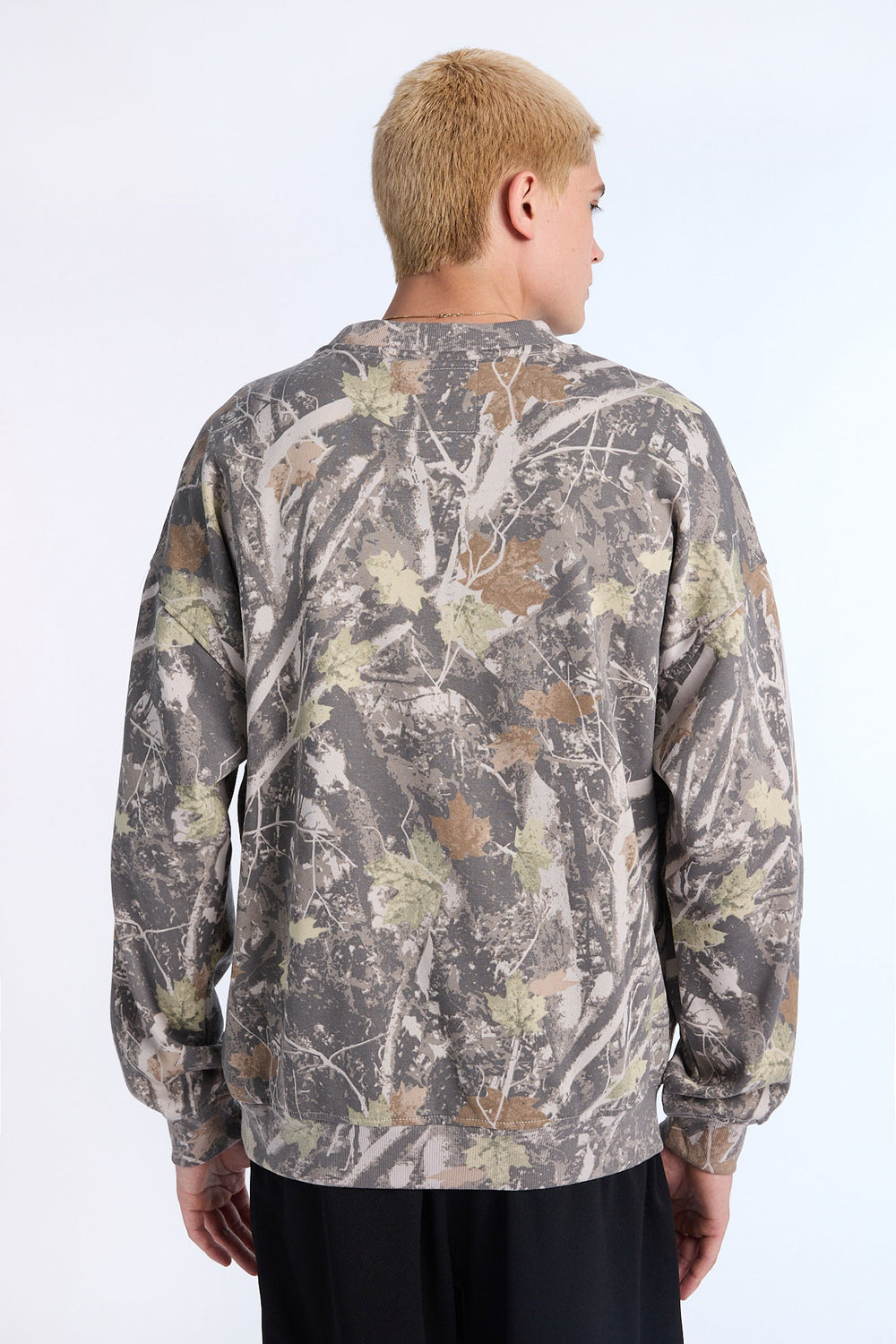 Mens Raptors Tree Camo Oversized Sweatshirt Mens Raptors Tree Camo Oversized Sweatshirt