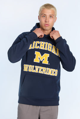 Mens Michigan Wolverines Chenille Logo Hoodie