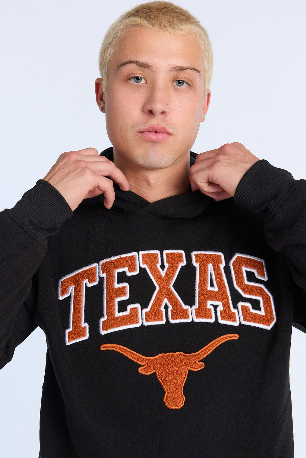 Mens Texas Longhorns Chenille Logo Hoodie Mens Texas Longhorns Chenille Logo Hoodie
