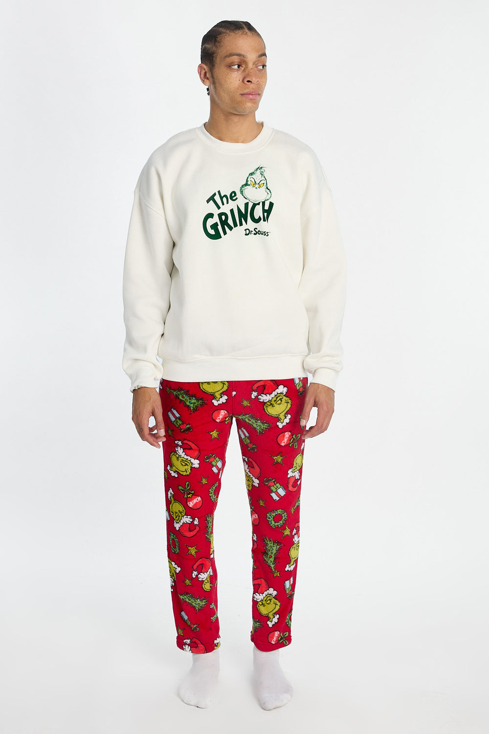 Sweatshirt à col ras du cou imprimé The Grinch homme Sweatshirt à col ras du cou imprimé The Grinch homme