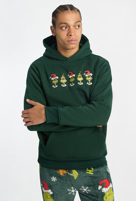 Mens The Grinch Embroidered Hoodie