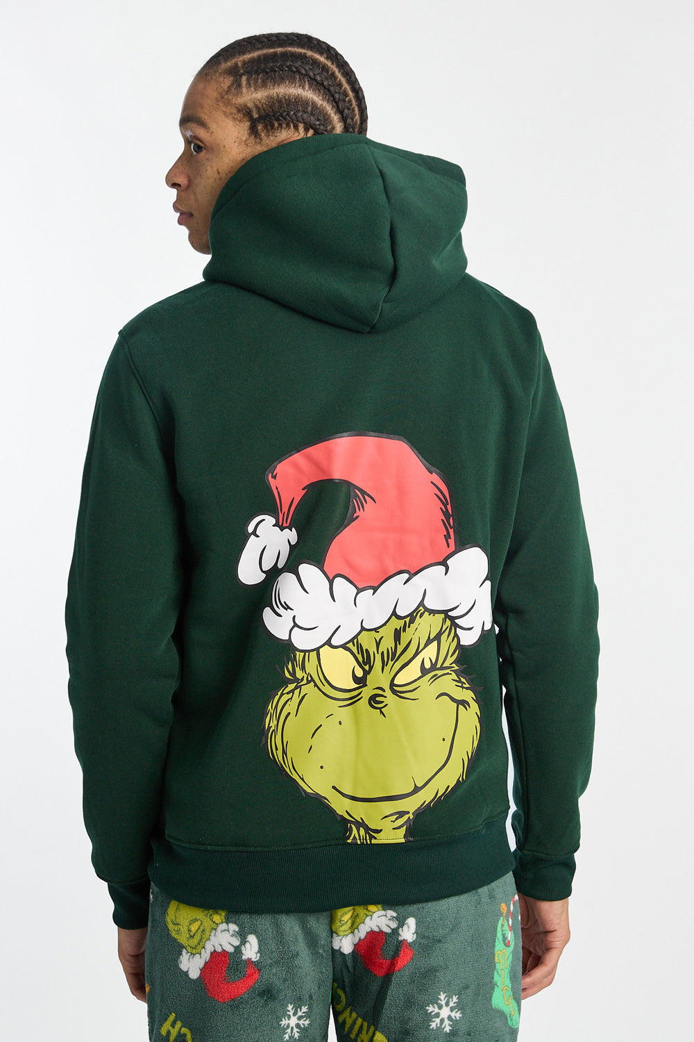 Mens The Grinch Embroidered Hoodie Mens The Grinch Embroidered Hoodie