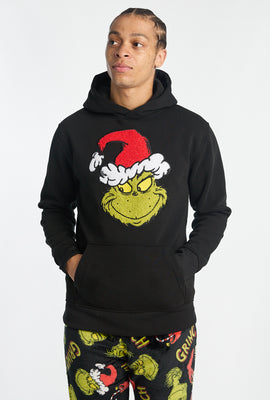 Mens The Grinch Chenille Graphic Hoodie