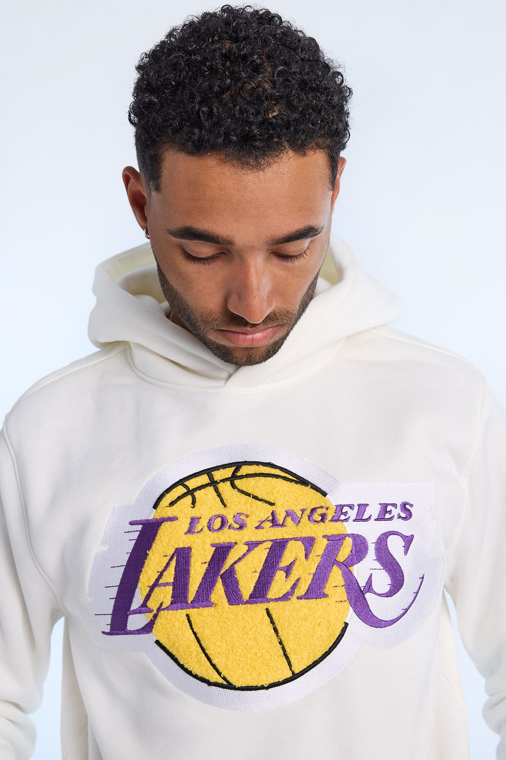 Mens LA Lakers Chenille Logo Hoodie Mens LA Lakers Chenille Logo Hoodie