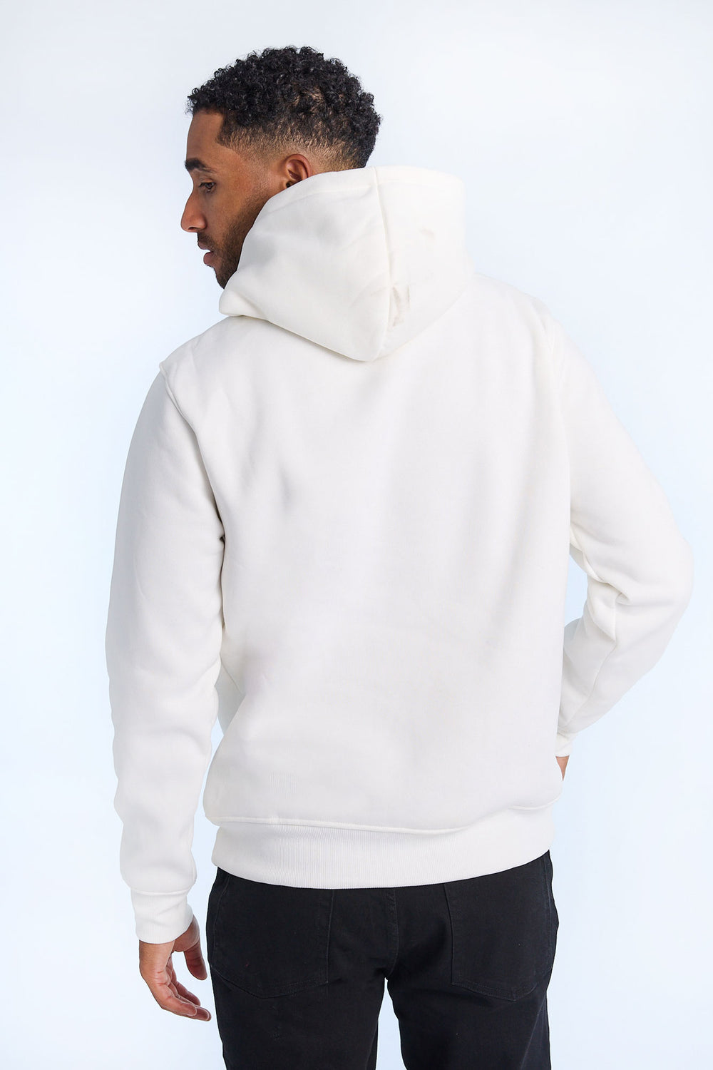 Haut à capuchon blanc cassé logo chenille LA Lakers homme Haut à capuchon blanc cassé logo chenille LA Lakers homme