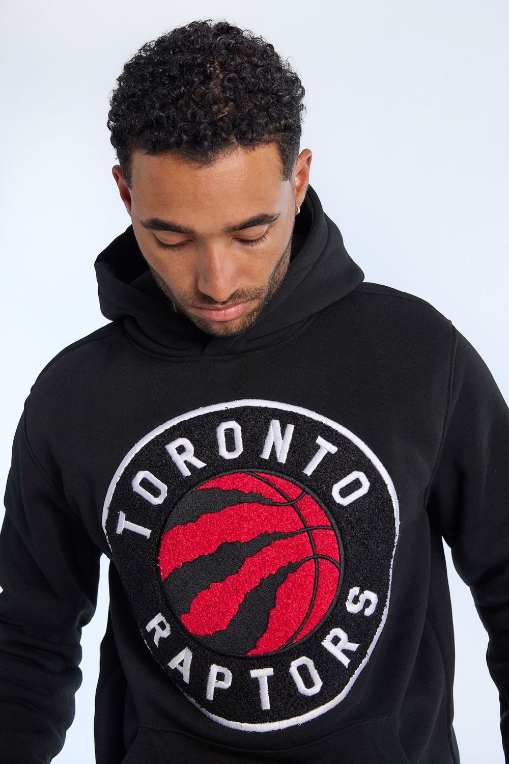 Mens Toronto Raptors Chenille Logo Hoodie Mens Toronto Raptors Chenille Logo Hoodie