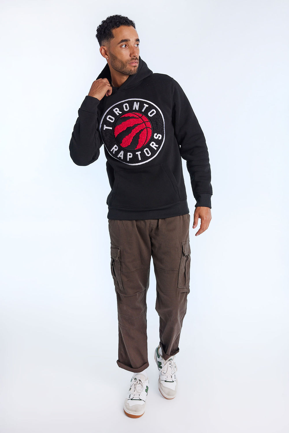 Mens Toronto Raptors Chenille Logo Hoodie Mens Toronto Raptors Chenille Logo Hoodie