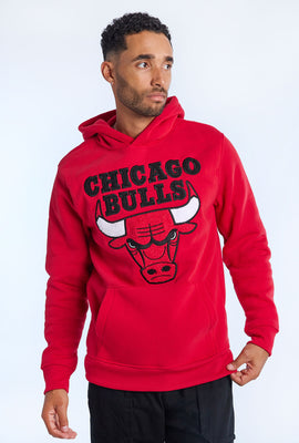 Mens Chicago Bulls Chenille Logo Hoodie