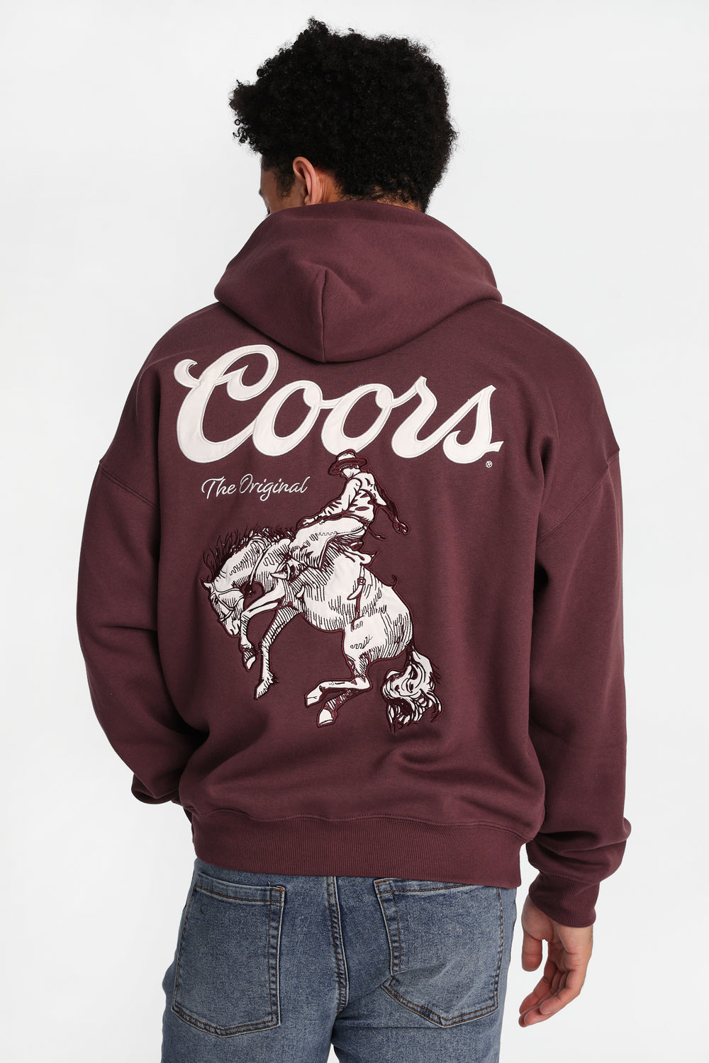 Haut à capuchon zippé brodé Coors Rodeo Haut à capuchon zippé brodé Coors Rodeo