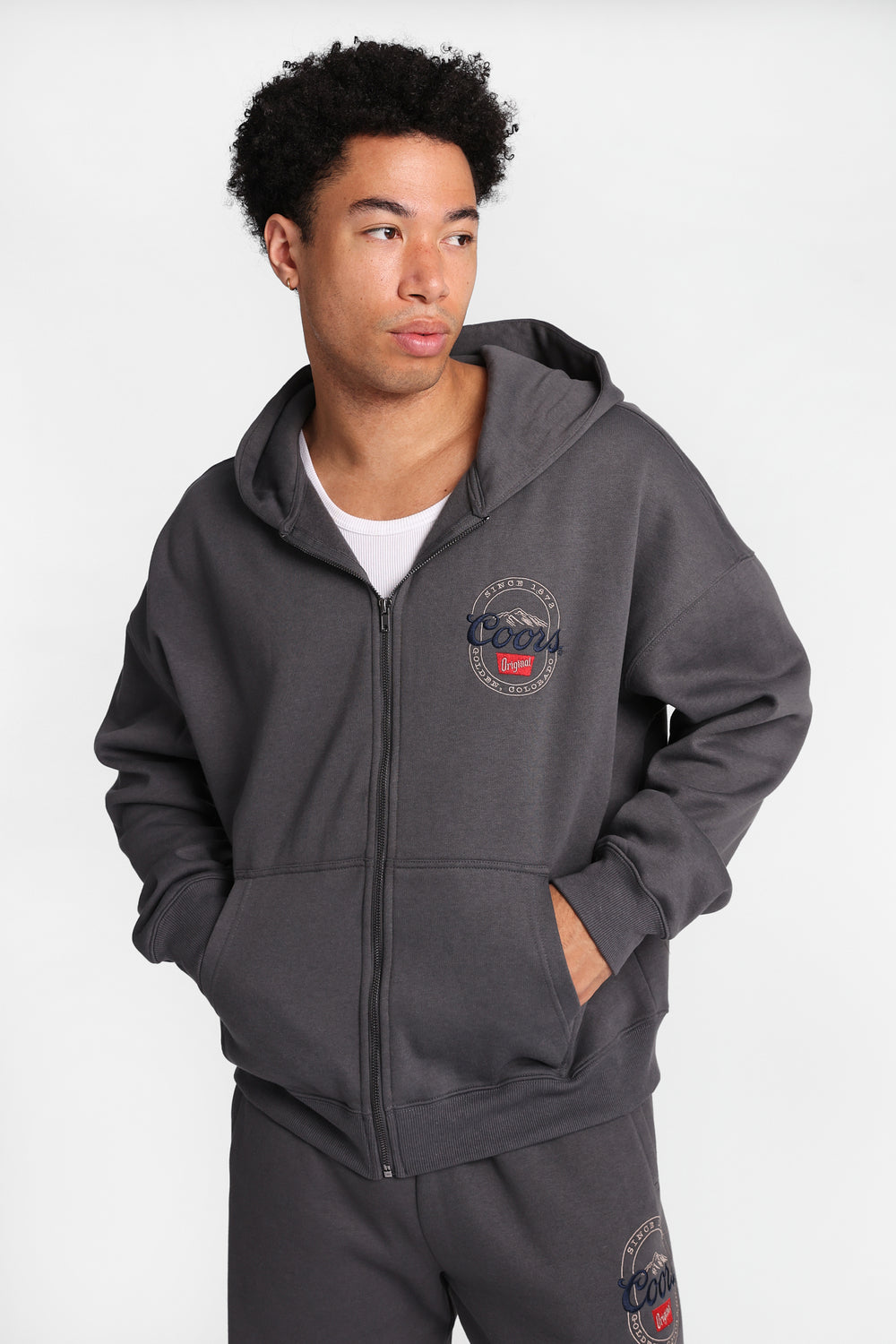 Coors Original Graphic Zip-Up Hoodie Coors Original Graphic Zip-Up Hoodie
