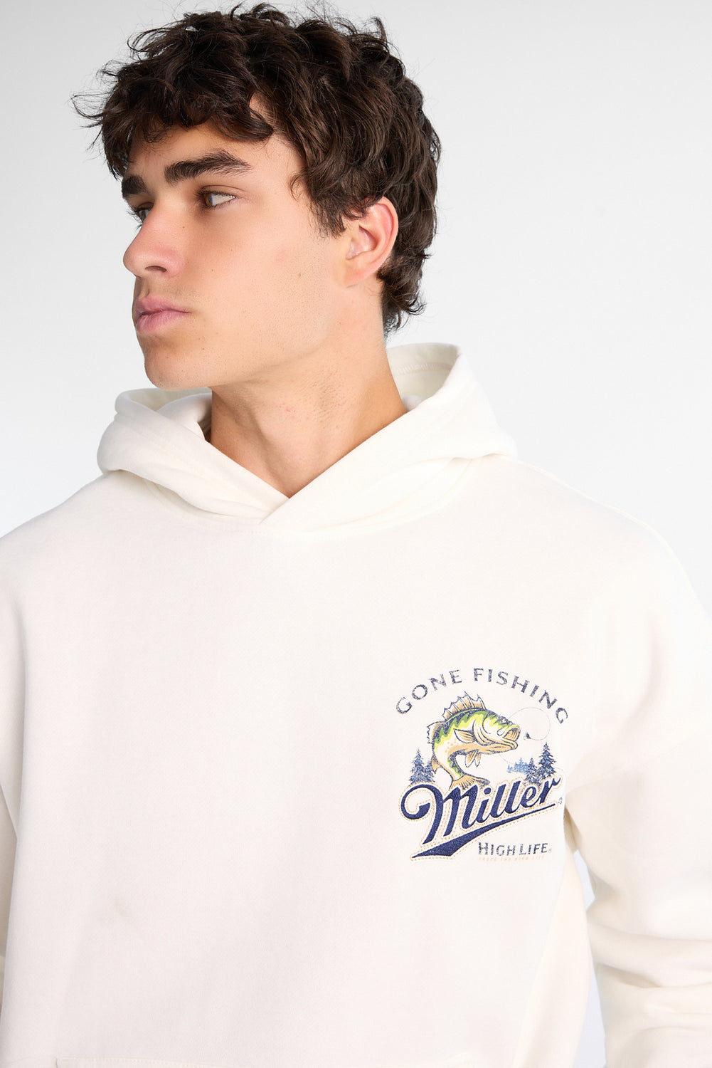 Miller Gone Fishing Graphic Hoodie Miller Gone Fishing Graphic Hoodie