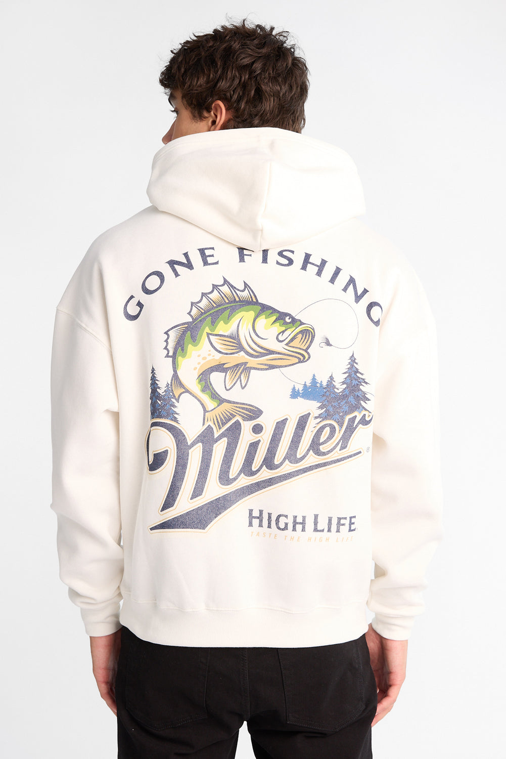 Miller Gone Fishing Graphic Hoodie Miller Gone Fishing Graphic Hoodie