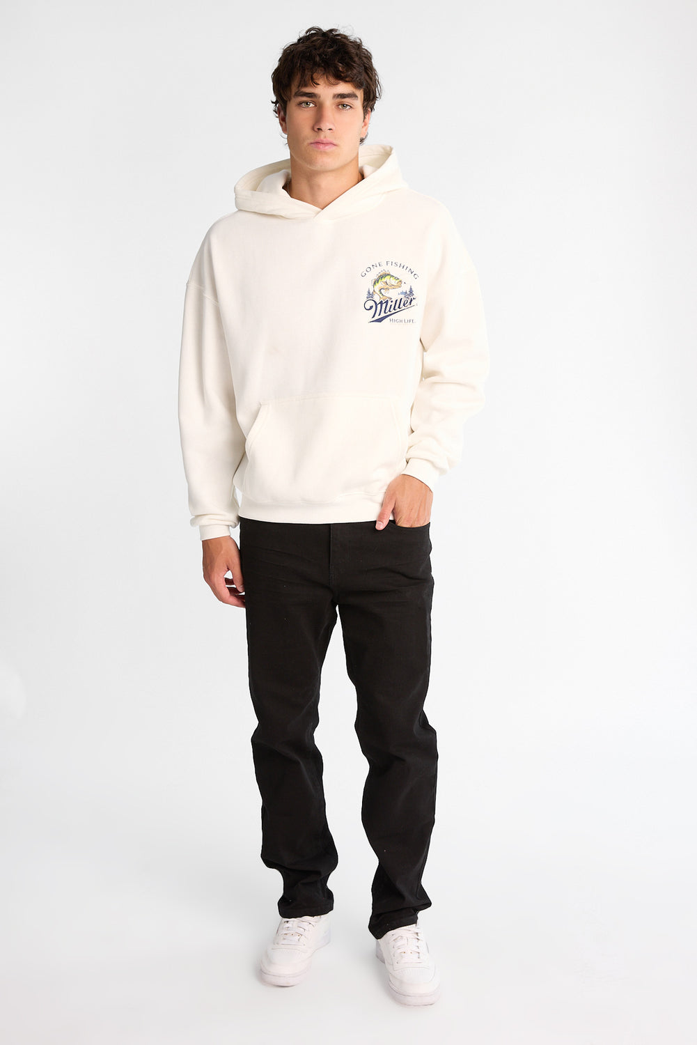 Miller Gone Fishing Graphic Hoodie Miller Gone Fishing Graphic Hoodie