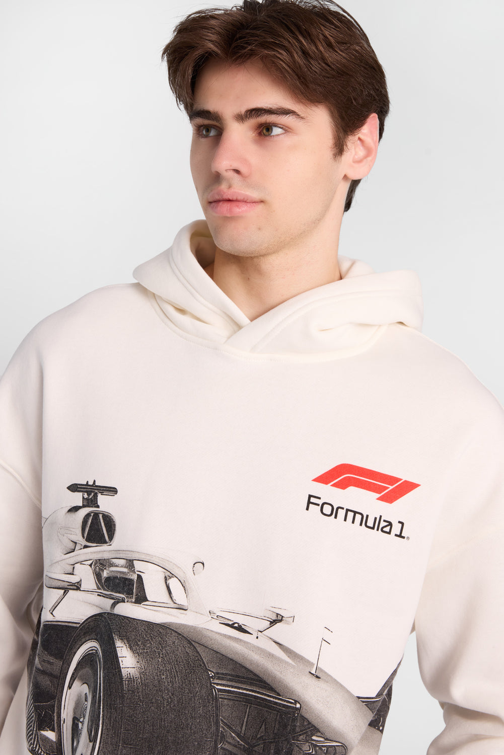 Haut à capuchon imprimé Formula 1 Haut à capuchon imprimé Formula 1