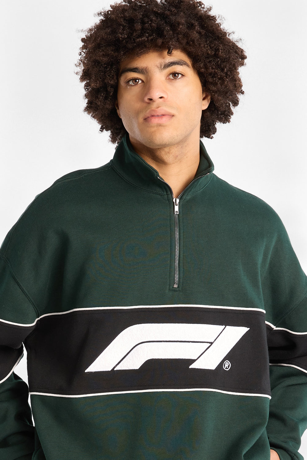 Formula 1 Colour Block Quarter-Zip Sweatshirt Formula 1 Colour Block Quarter-Zip Sweatshirt