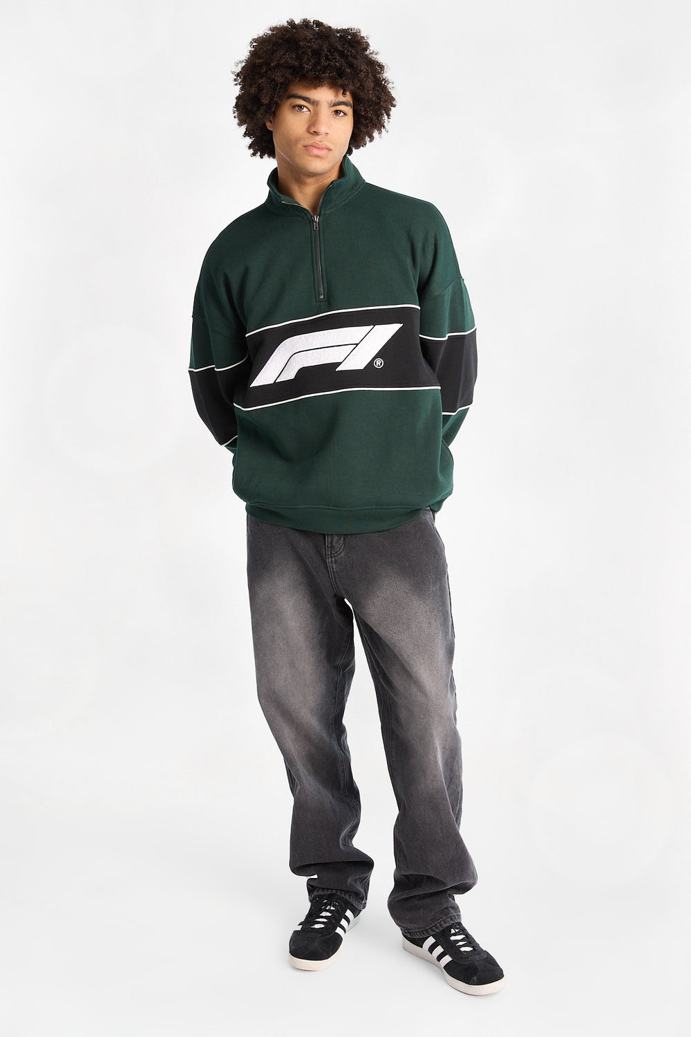 Formula 1 Colour Block Quarter-Zip Sweatshirt Formula 1 Colour Block Quarter-Zip Sweatshirt