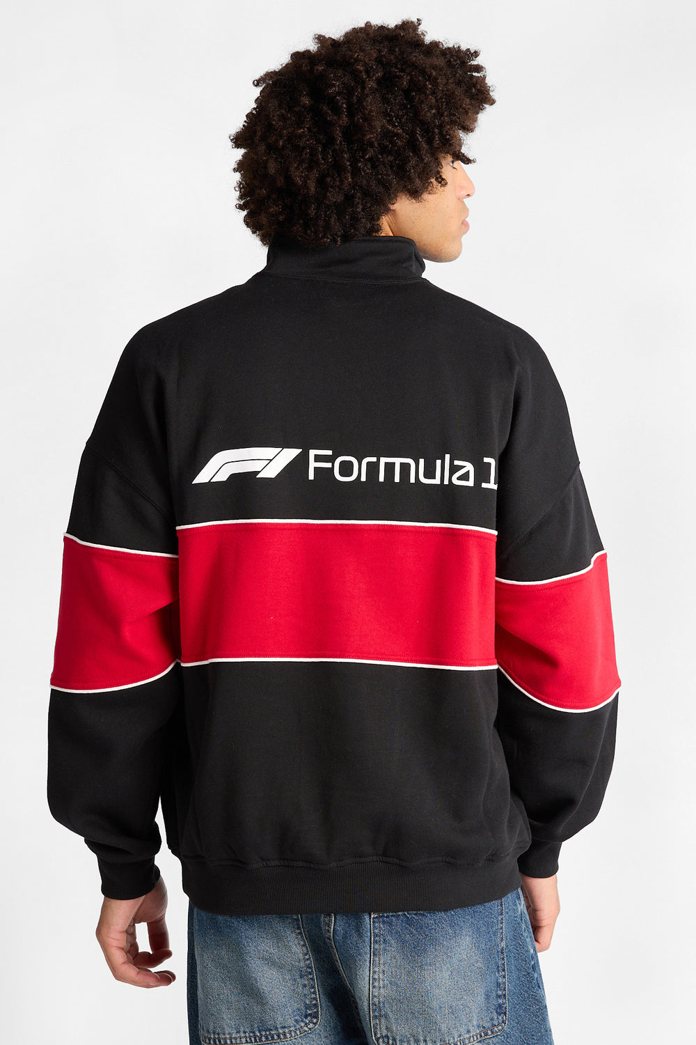 Sweatshirt bicolore à glissière 1/4 Formula 1 Sweatshirt bicolore à glissière 1/4 Formula 1