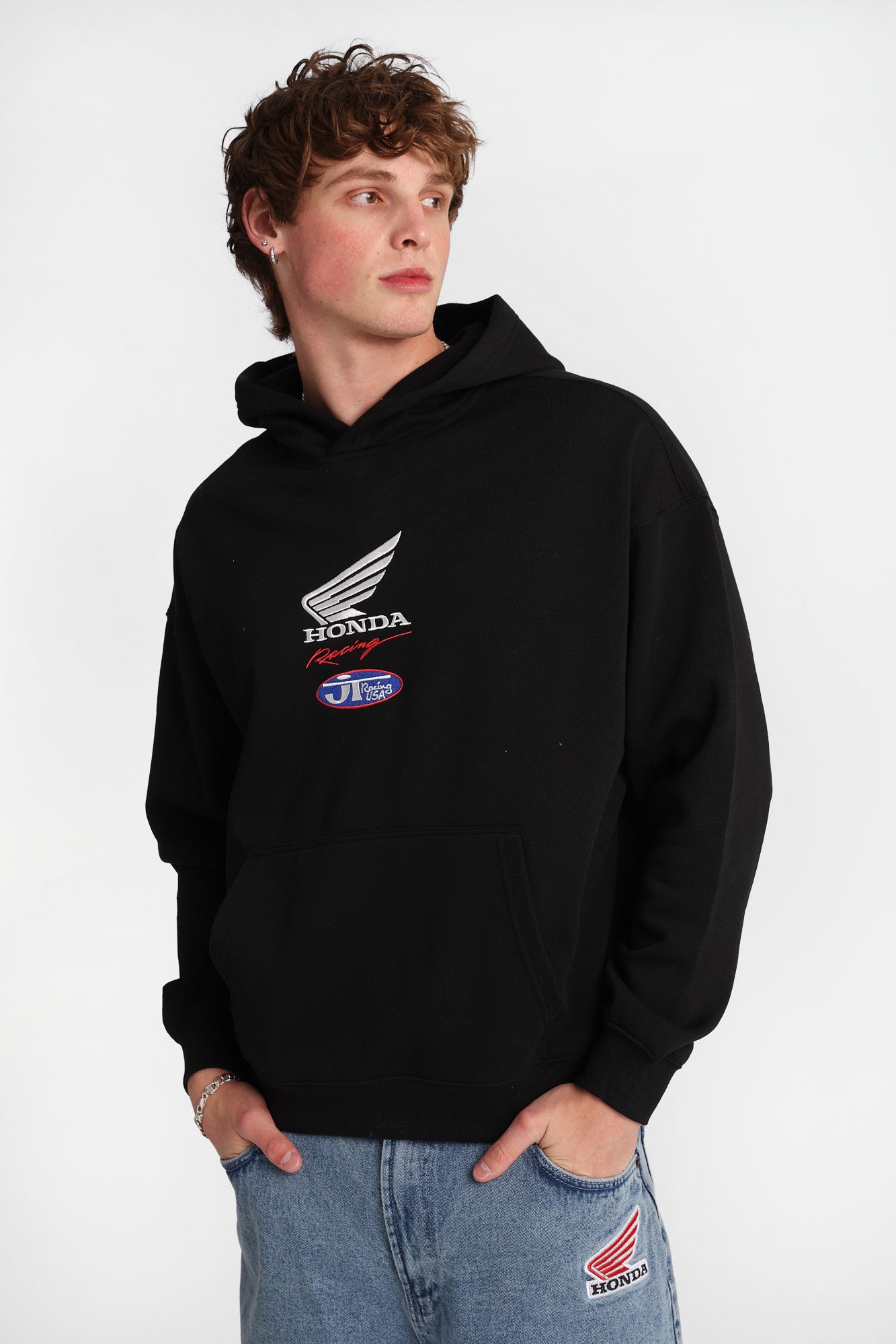 Honda Racing Graphic Hoodie - Black /