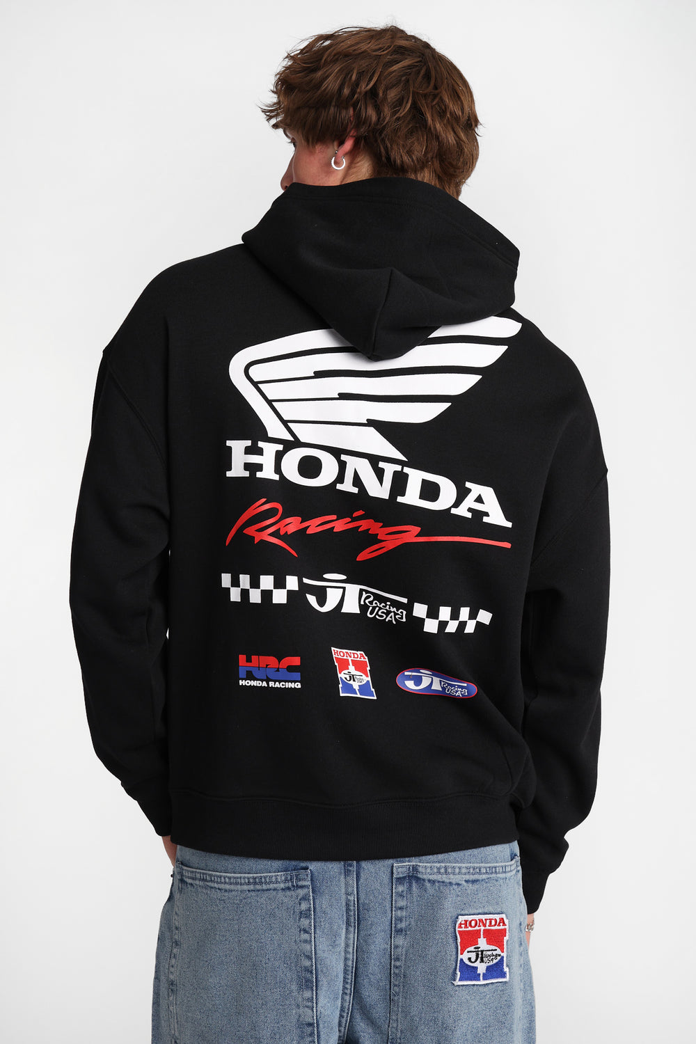 Haut à capuchon imprimé Honda Racing Haut à capuchon imprimé Honda Racing