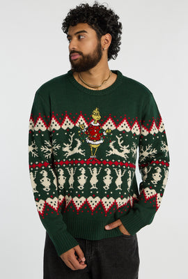 Mens The Grinch Holiday Graphic Sweater