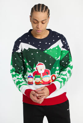 Mens South Park Santa Graphic Sweater