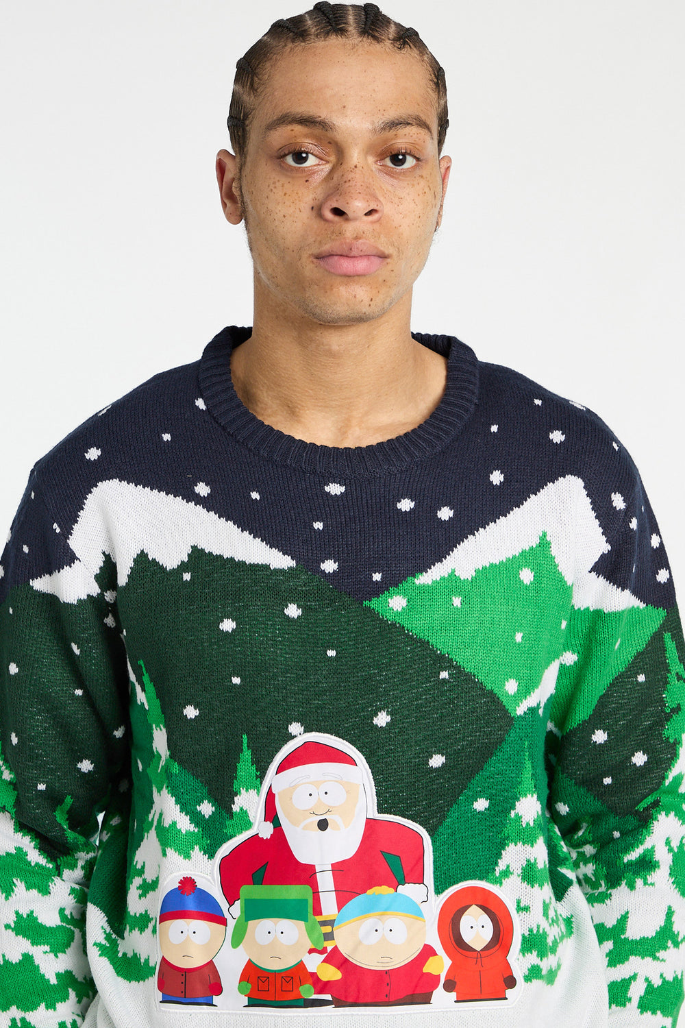 Mens South Park Santa Graphic Sweater Mens South Park Santa Graphic Sweater