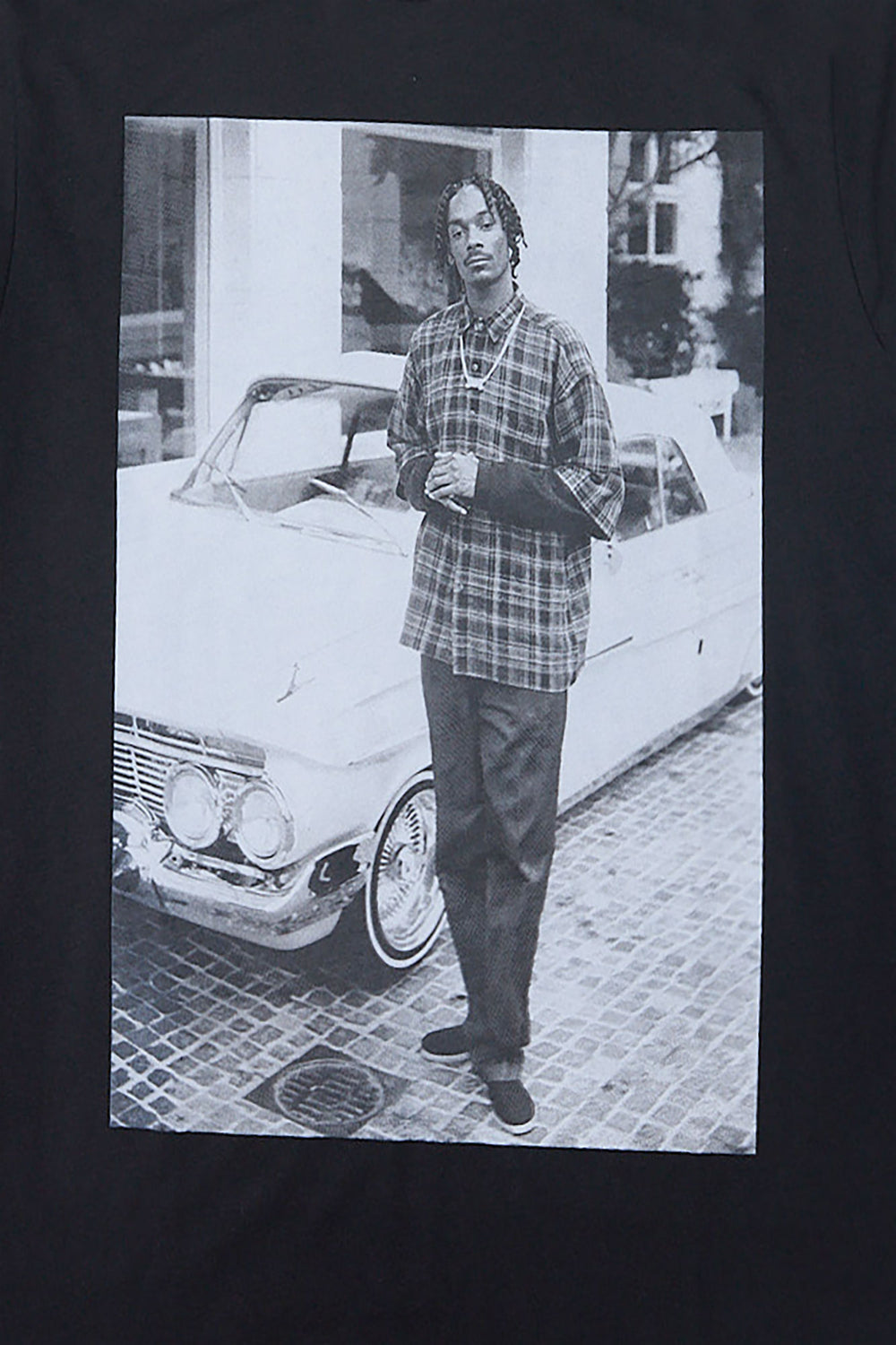 T-shirt imprimé portrait Snoop Dogg homme T-shirt imprimé portrait Snoop Dogg homme