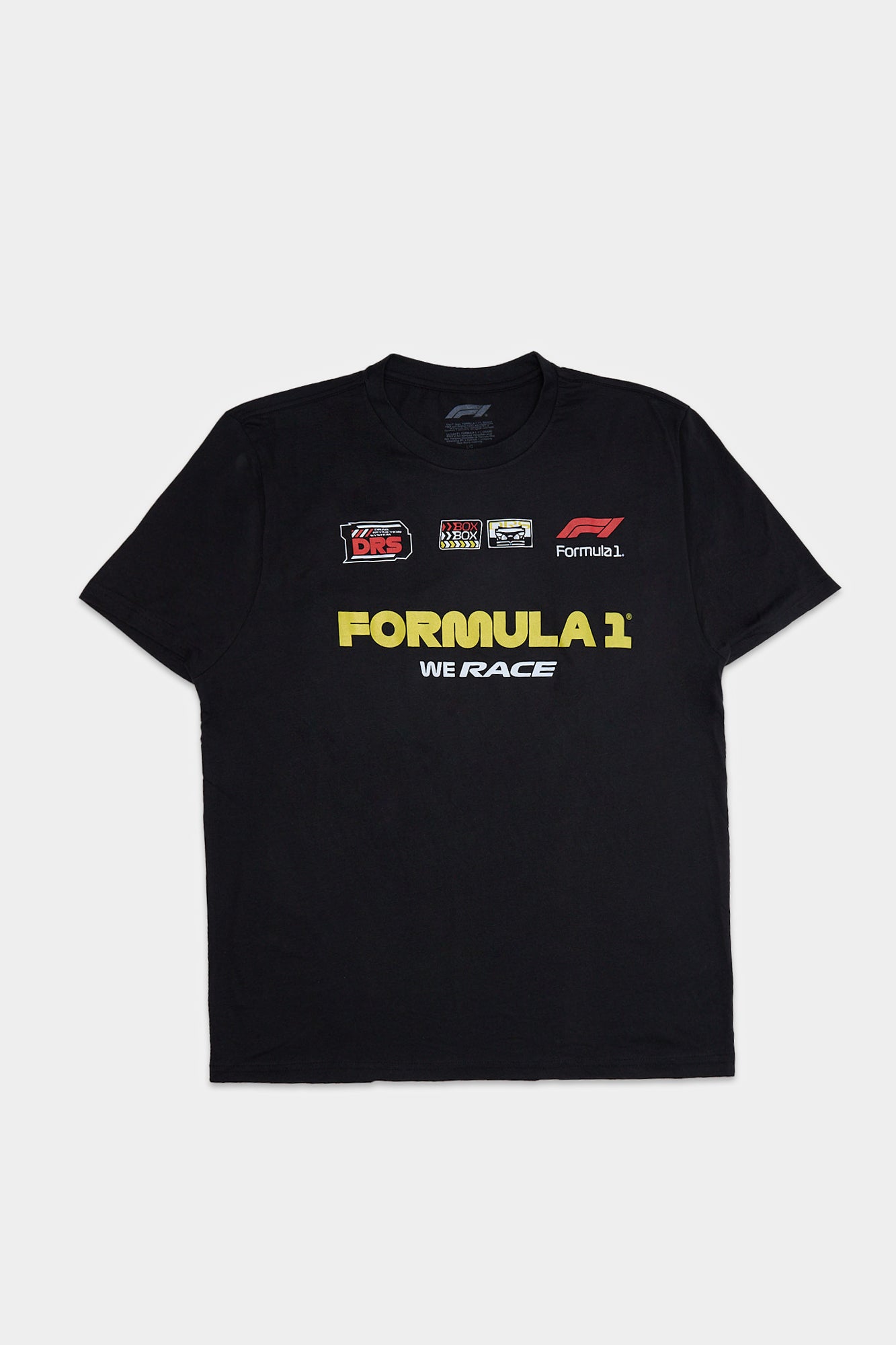 Mens Formula 1 We Race T-Shirt - Black /