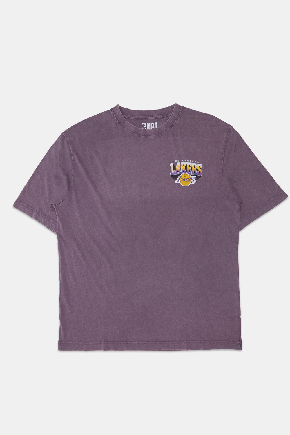 Mens LA Lakers Gradient Logo Oversized T-Shirt Mens LA Lakers Gradient Logo Oversized T-Shirt