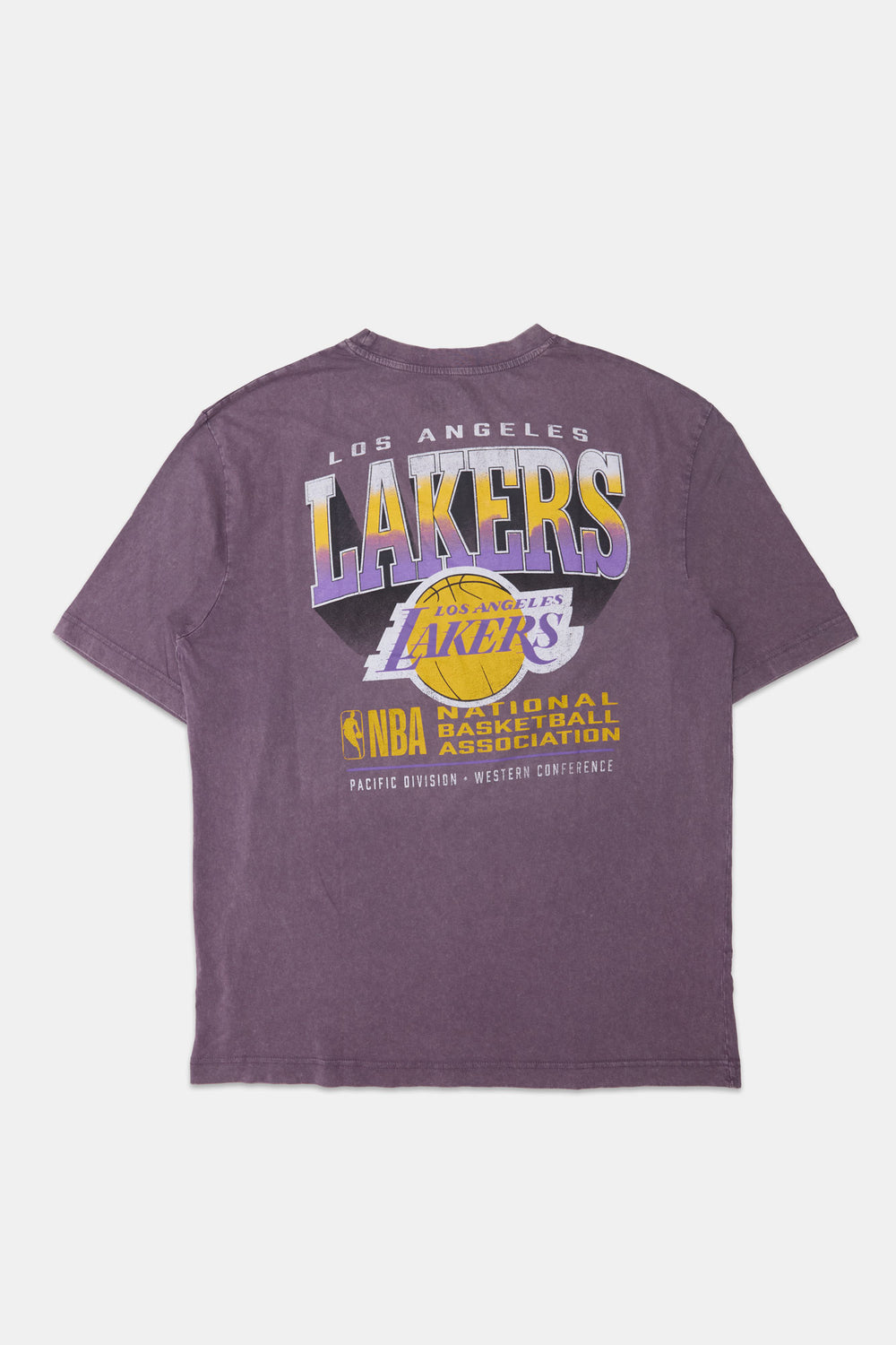 Mens LA Lakers Gradient Logo Oversized T-Shirt Mens LA Lakers Gradient Logo Oversized T-Shirt