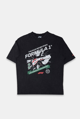 Mens F1 Race Never Stops Graphic T-Shirt