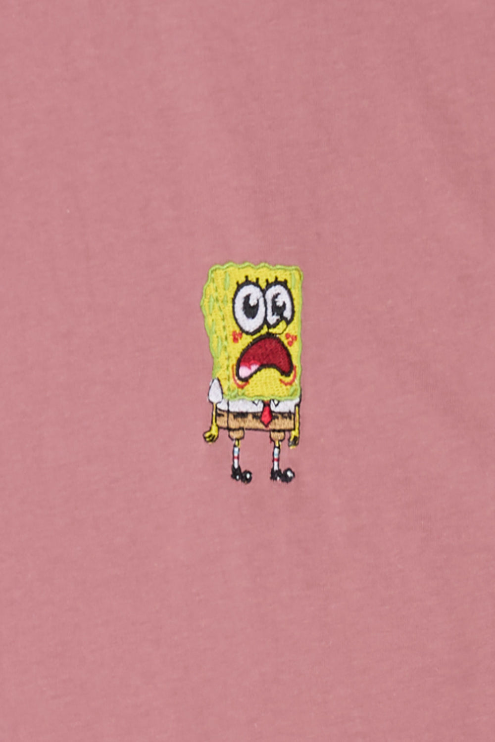Mens SpongeBob Embroidered T-Shirt Mens SpongeBob Embroidered T-Shirt