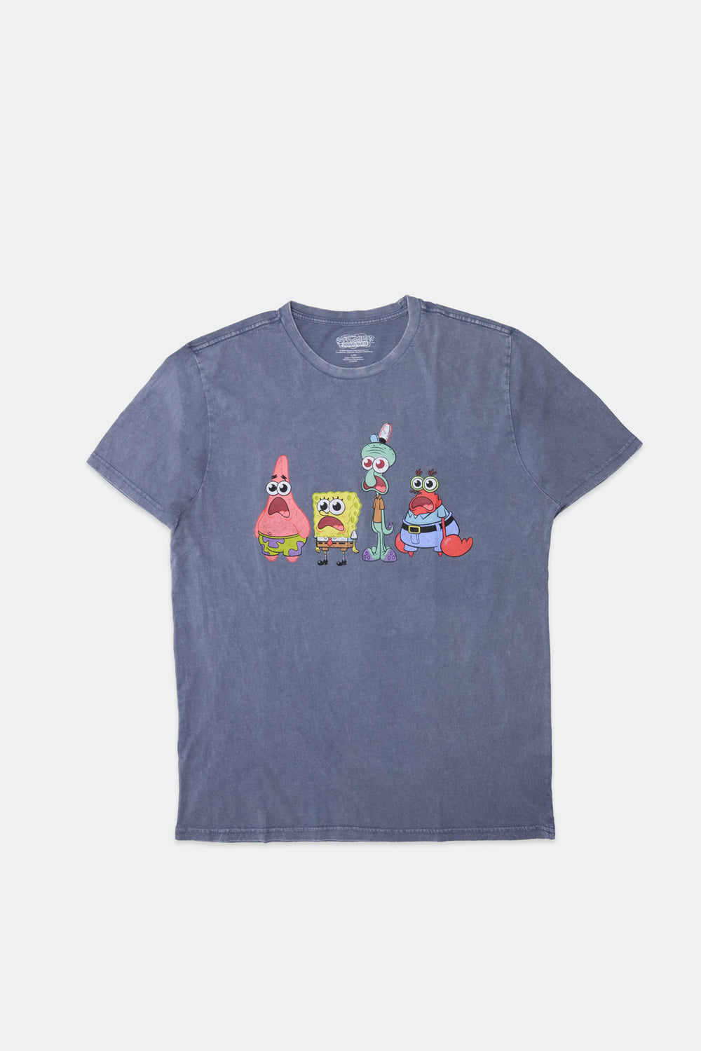 Mens SpongeBob Gang Stonewash T-Shirt Mens SpongeBob Gang Stonewash T-Shirt