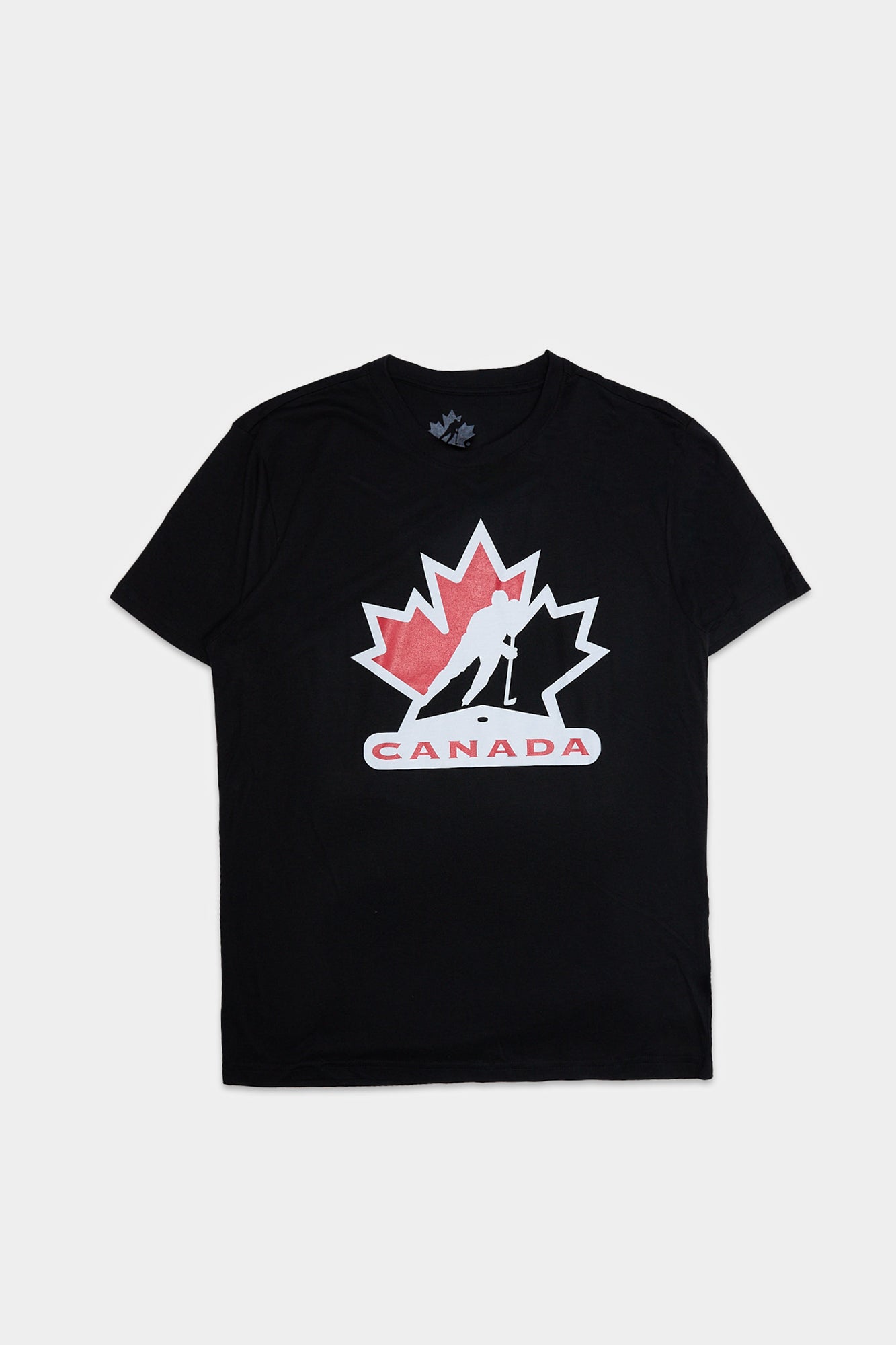 Mens Team Canada Logo T-Shirt - Black /