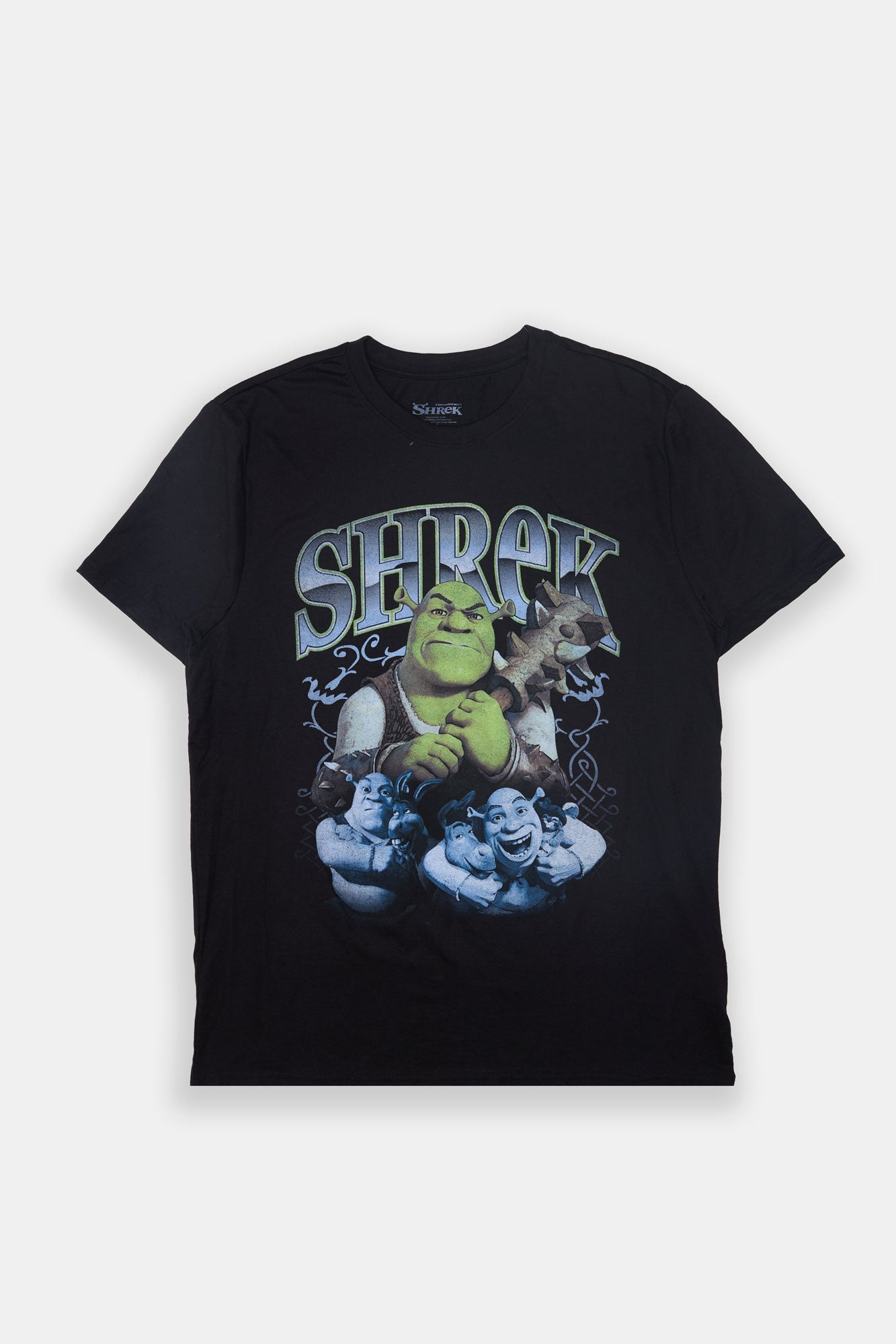 Mens Shrek Graphic T-Shirt - Black /