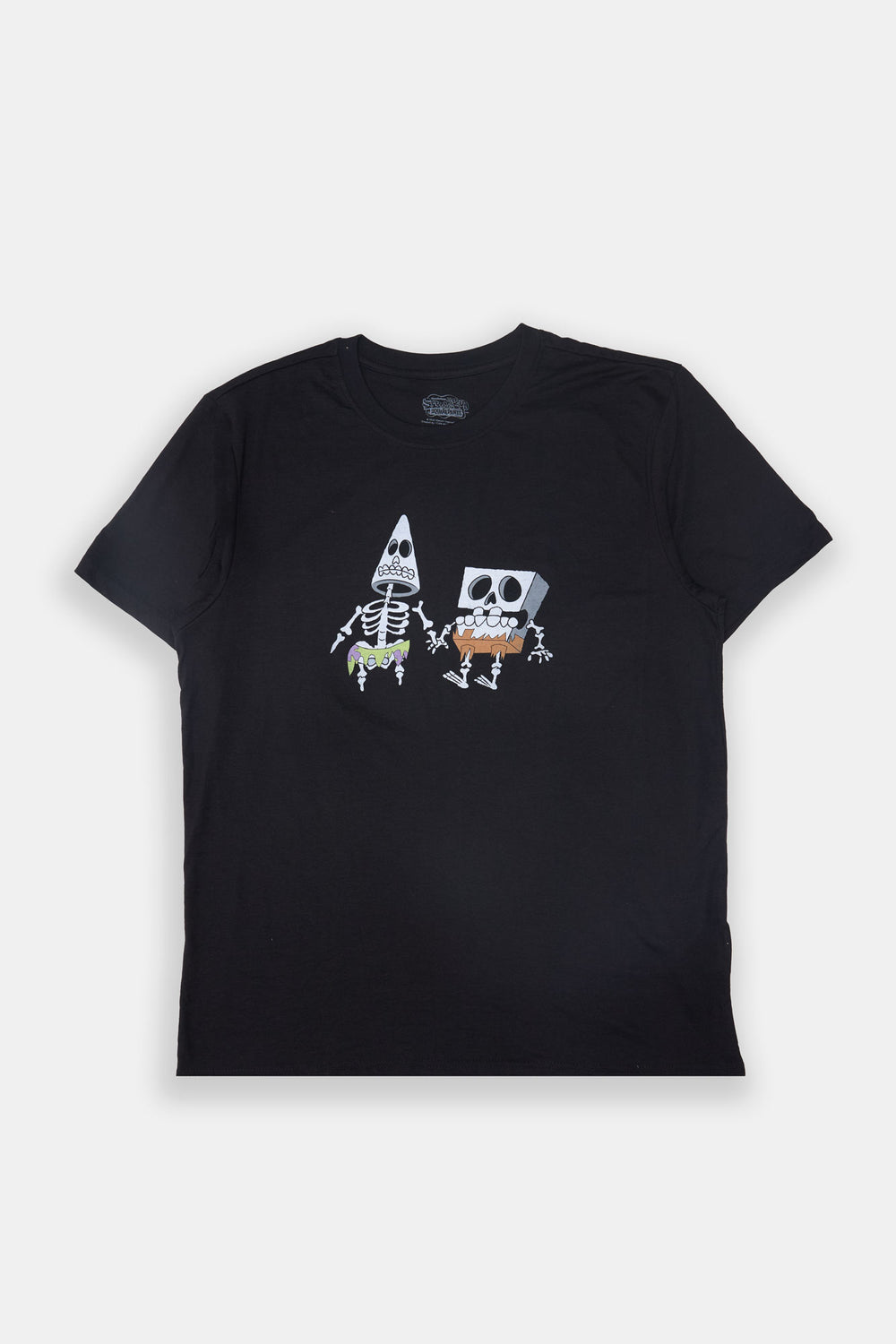 Mens Skeleton SpongeBob & Patrick Graphic T-Shirt Mens Skeleton SpongeBob & Patrick Graphic T-Shirt