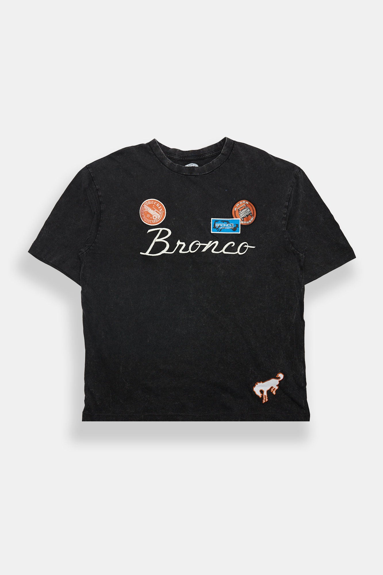Ford Bronco Embroidered Oversized Tee - Black /