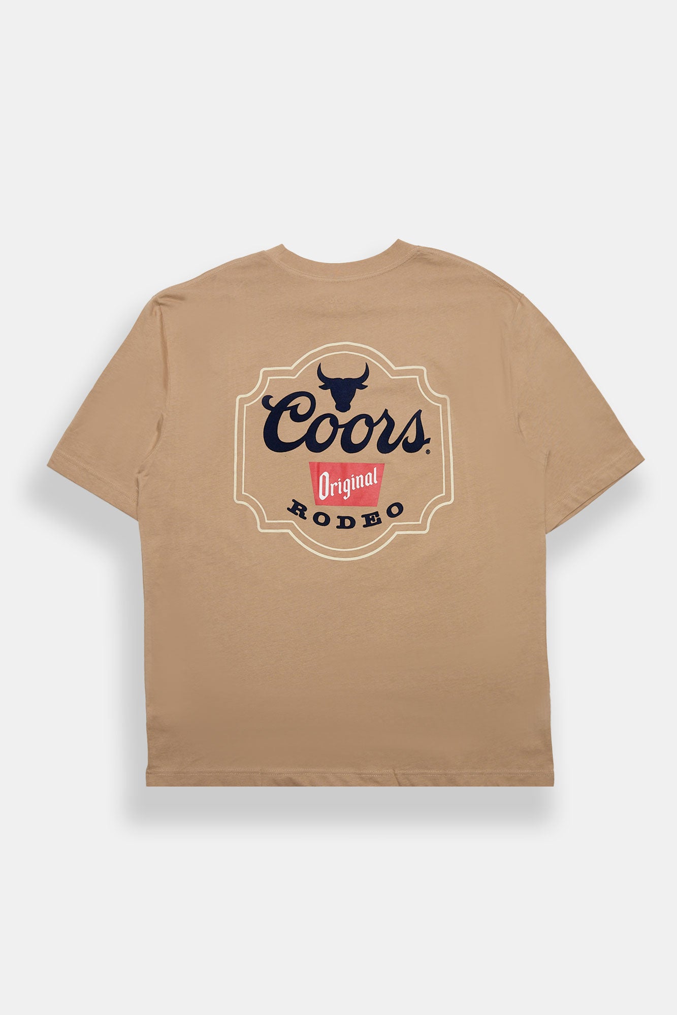 Coors Rodeo Club Graphic Oversized Tee - Tan /