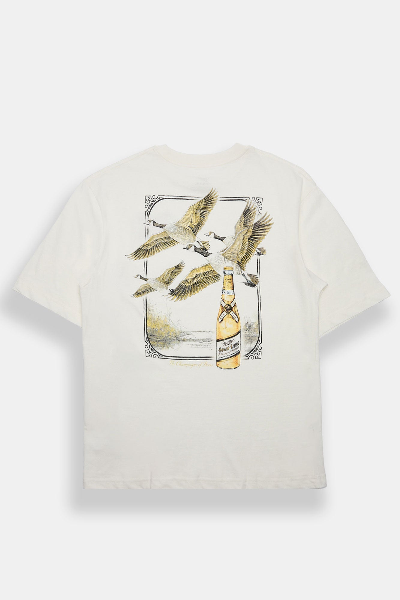 Miller Geese Graphic Oversized Tee - White /
