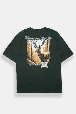 T-shirt surdimensionné imprimé cerf Miller