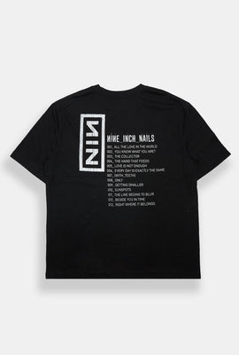T-shirt surdimensionné imprimé Nine Inch Nails