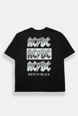 AC/DC Back In Black Graphic Oversized Tee