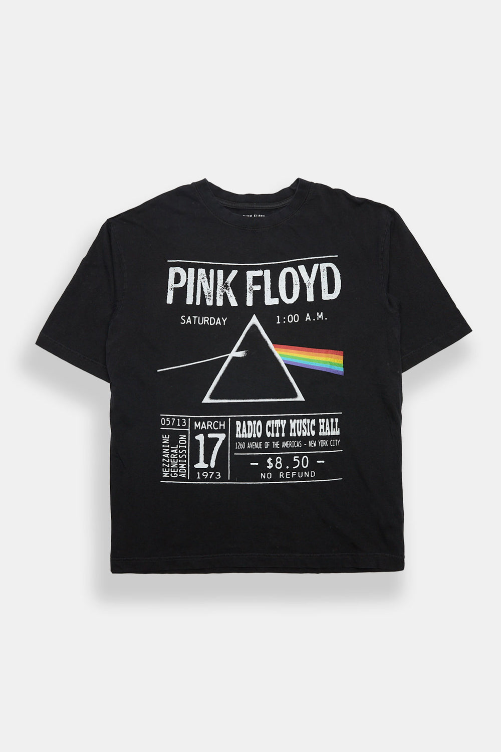 Pink Floyd 1973 Radio City Hall Graphic Oversized Tee Pink Floyd 1973 Radio City Hall Graphic Oversized Tee