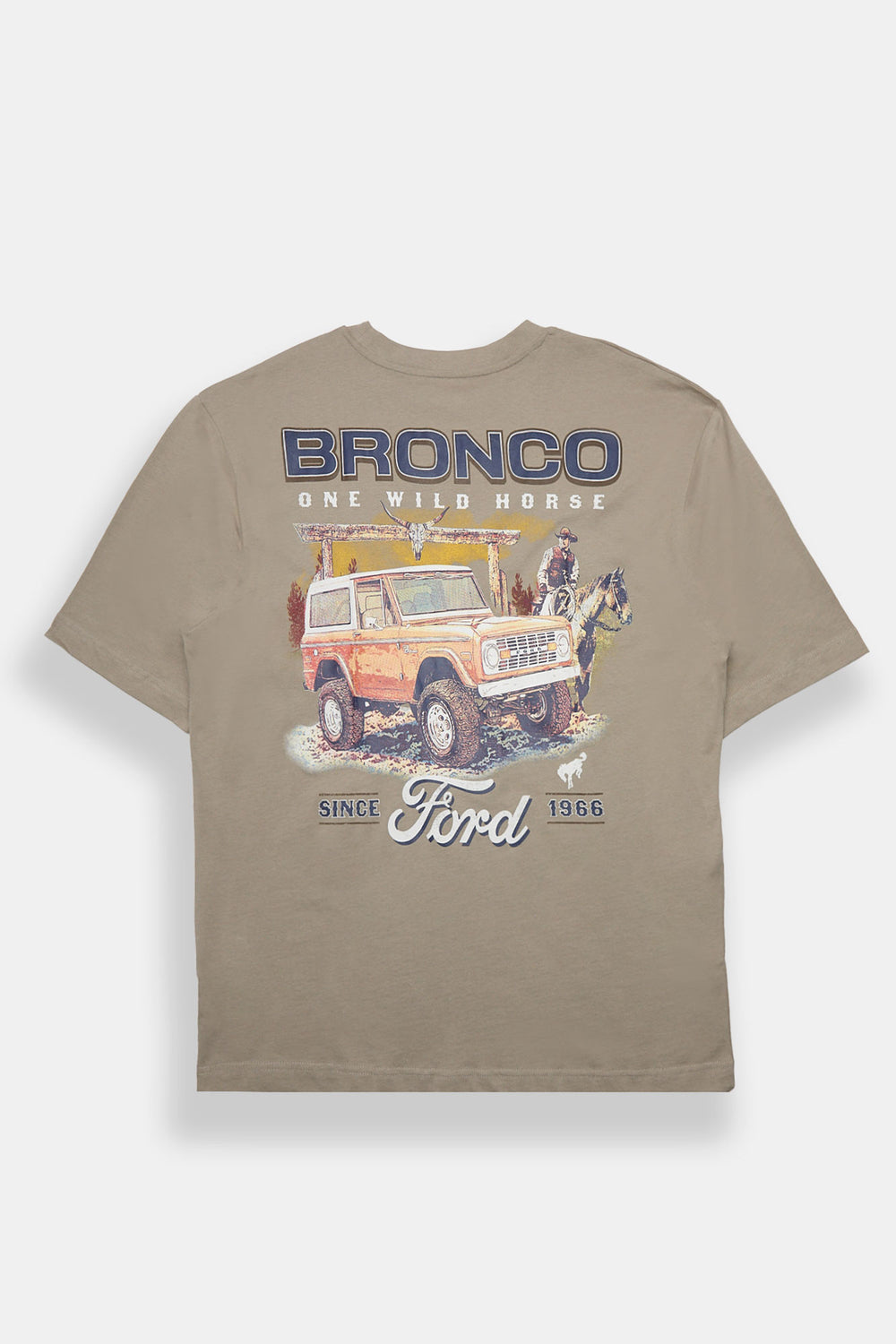 T-shirt surdimensionné imprimé Ford Bronco One Wild Horse T-shirt surdimensionné imprimé Ford Bronco One Wild Horse