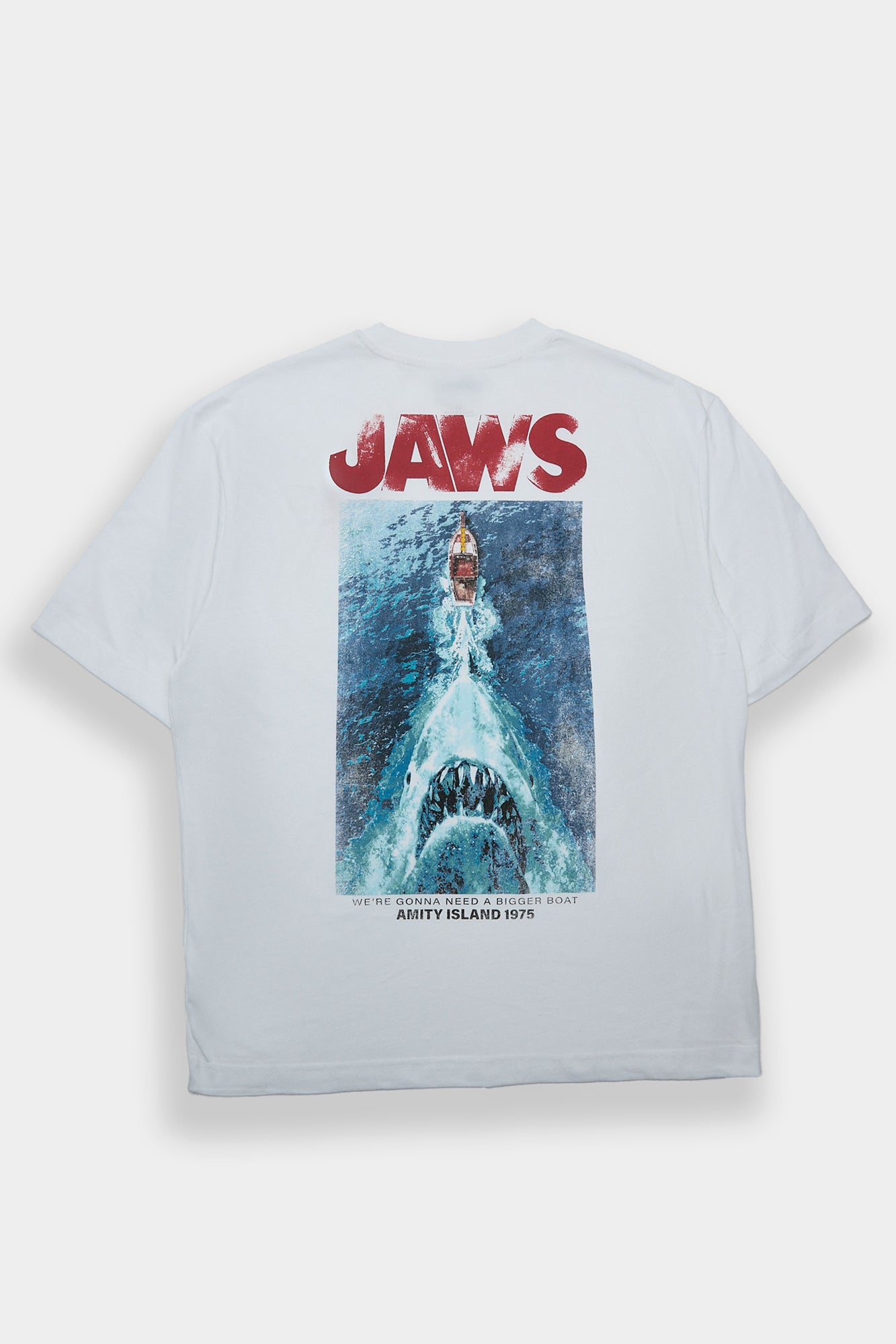 Jaws Graphic Oversized Tee - White /