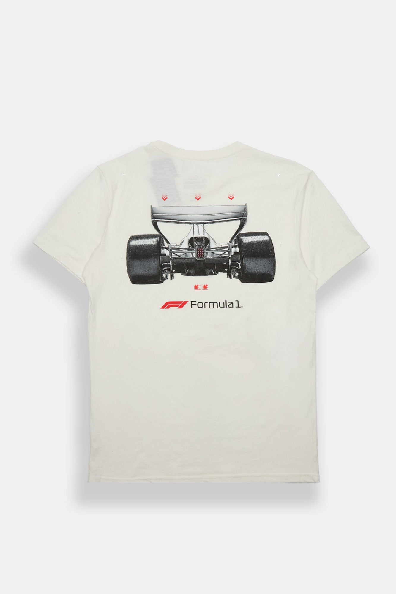 Formula 1 Back View Graphic Tee - White /