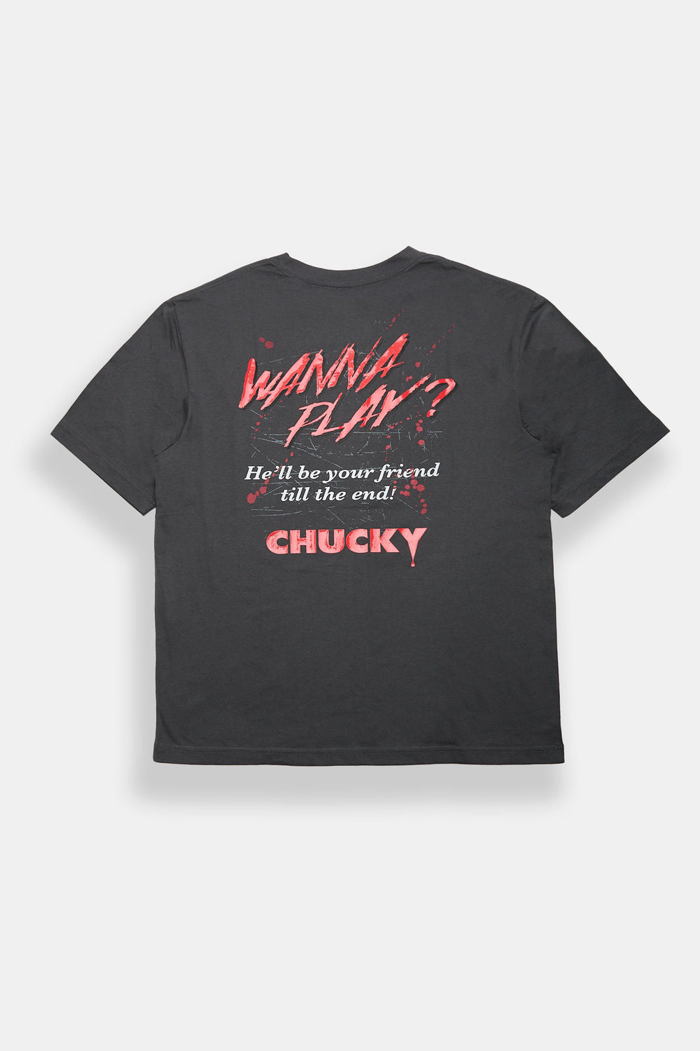 Chucky Wanna Play Graphic Oversized T-Shirt Chucky Wanna Play Graphic Oversized T-Shirt